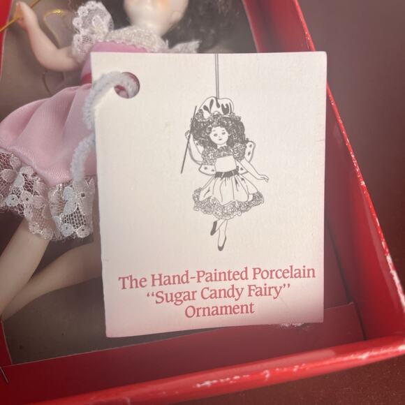 Christmas Ornament Collectors Club Porcelain Jingle Bell & Sugar Candy Fairy Lot - Picture 14 of 16